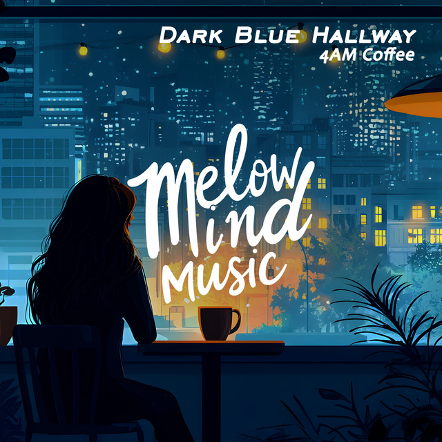Dark Blue Hallway Image