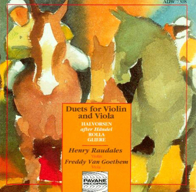 Halvorsen, Rolla & Glière: Duets for Violin and Viola cover art