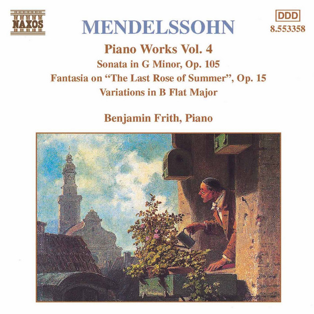 Mendelssohn: Sonata in G Minor / Fantasia, Op. 15 / Variations, Op. 83 cover