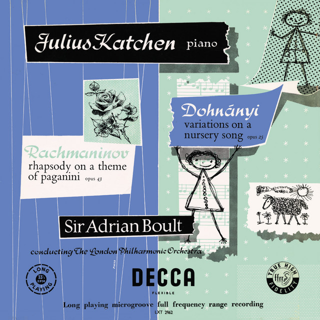 Rachmaninoff: Rhapsody on a theme of Paganini [1954]; Dohnányi: Variations on a Nursery Song [1954] (Adrian Boult – The Decca Legacy III, Vol. 11) cover art