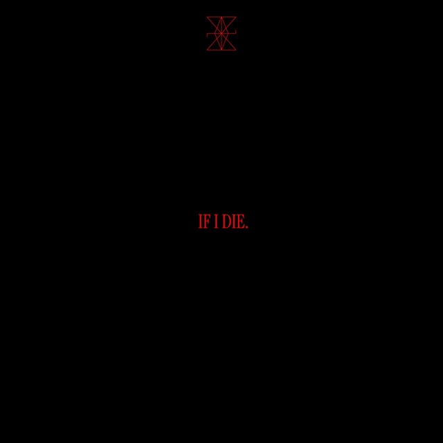 Обкладинка: IF I DIE — KRIJIN