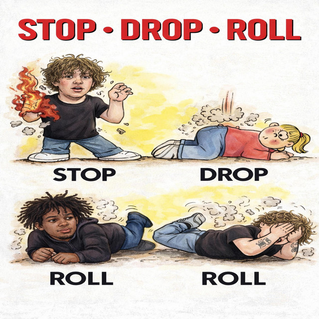 Stop drop roll