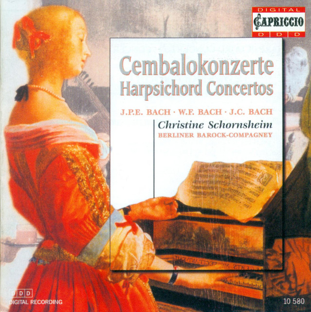 Bach, C.P.E.: Keyboard Concerto, Wq. 14 / Bach, W.F.: Harpsichord Concerto, Fk. 41 / Bach, J.C.: Harpsichord Concerto, W. C73 cover art