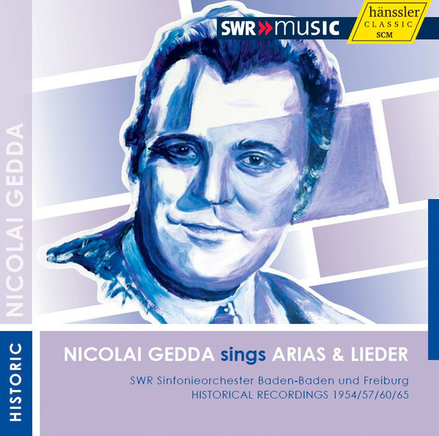 Nicolai Gedda sings Arias & Lieder cover