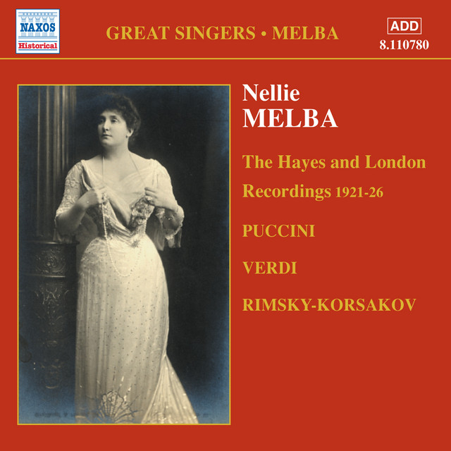 MELBA, Nellie: London and Middlesex Recordings (1921-1926) cover art