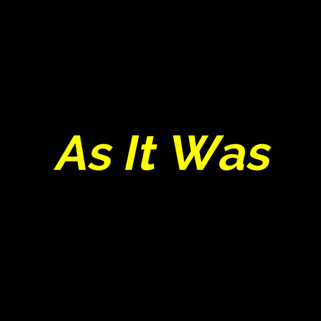 As It Was cover art