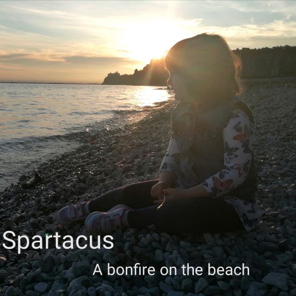 A bonfire on the beach