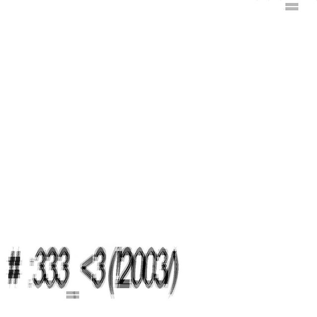 #:333_<3(!2003/) cover art