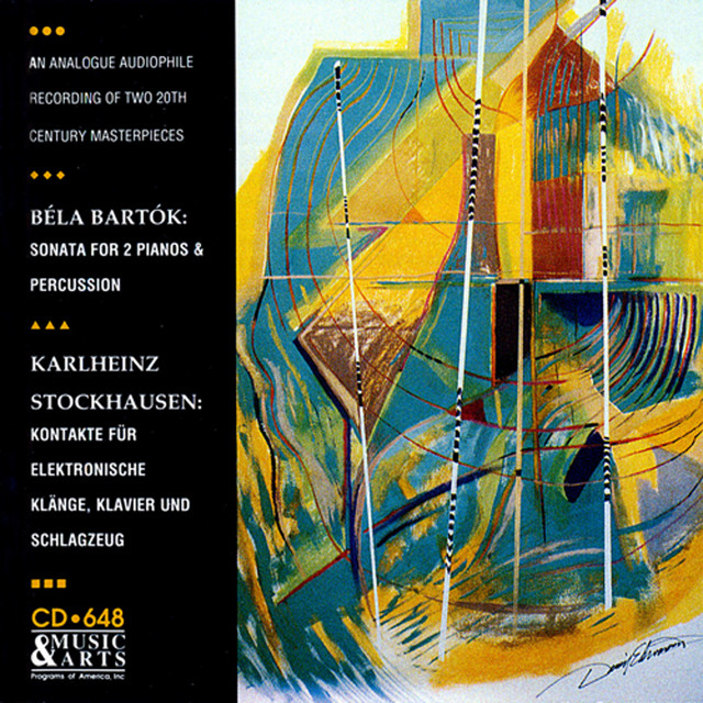 Bartok: Sonata for 2 Pianos & Percussion - Stockhausen: Kontakte (version for piano, percussion and 4-track tape), Work No. 12 1/2 cover