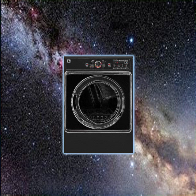 Clothes Dryer Containing Clothes with Metal Buttons cover art