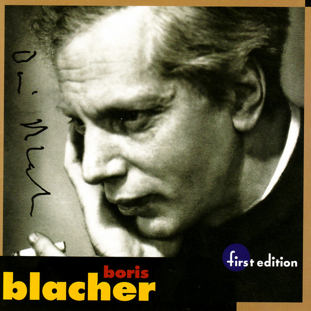 Boris Blacher: Orchestral Variations on a Theme by Paganini, Orchestral Ornament Op. 44, Studie im Pianissimo Op. 45 & Orchester Fantasie cover art