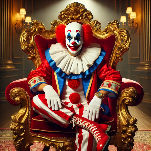 The Clown in Red White and Blue