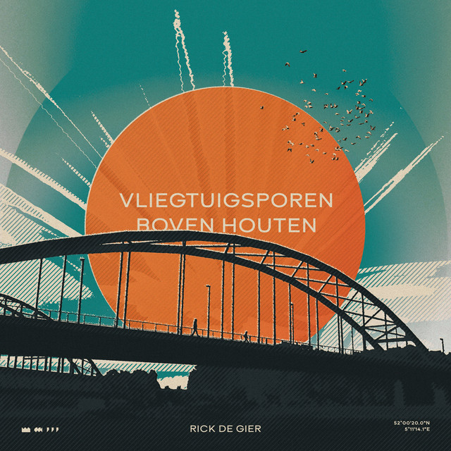 Vliegtuigsporen boven Houten cover art