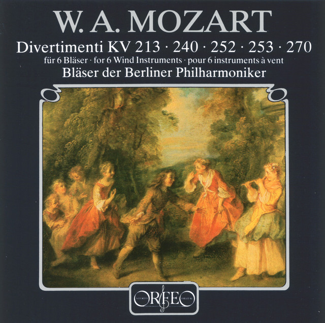Divertimento in F Major, K. 253: II. Menuetto cover art