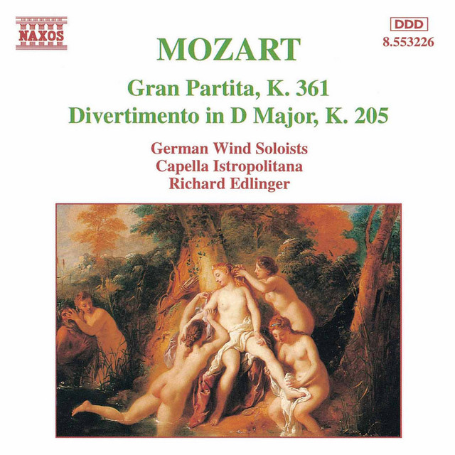 Mozart: Gran Partita / Divertimento, K. 205 cover