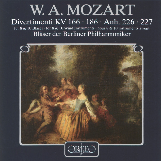 Mozart: Divertimenti, K. 166, 186, K. Anh 226 & 227 cover art