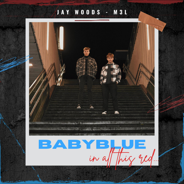 babyblue in all this red... cover art
