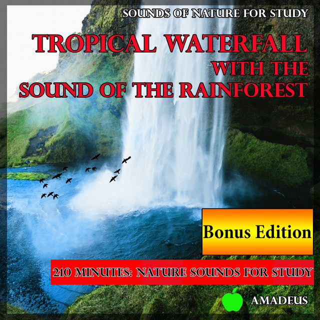 Sounds of Nature for Study: Tropical Waterfall with the Sound of the Rainforest: Bonus Edition cover art