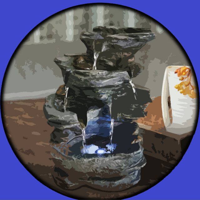 Small Indoor Waterfalls, Rock Gardens, and other Decorative Water Features for Background Sounds cover art
