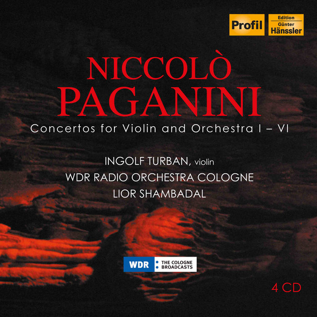 Niccolo Paganini: Concertos for Violin & Orchestra 1-6