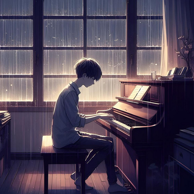 Super sound sleep piano background music that regulates the autonomic nervous system with wave sounds, healing music that melts the brain, falling asleep in 5 minutes. cover art