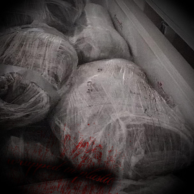 wrapped in plastic