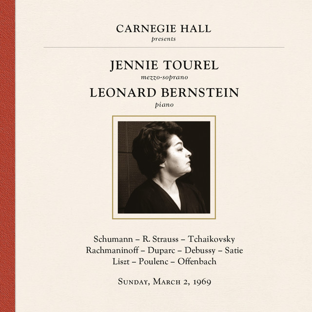 Jennie Tourel and Leonard Bernstein at Carnegie Hall, New York City, March 2, 1969 cover art