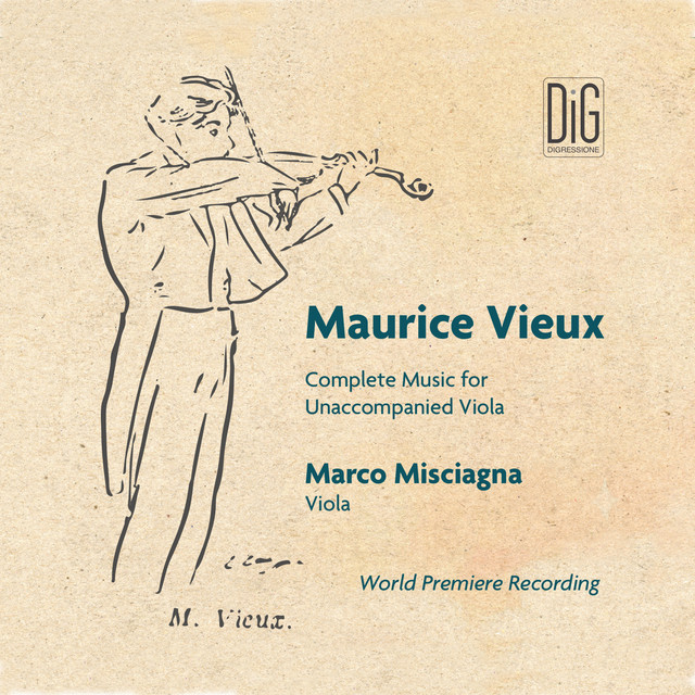 Maurice Vieux Complete Music for Unaccompanied Viola (World Premiere Recording) cover art