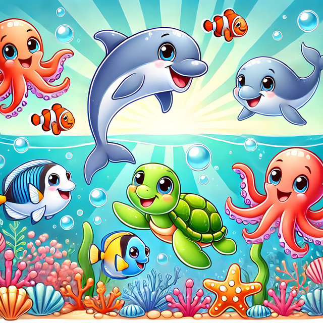 Ocean Songs and Under the Sea Songs for Kids, Toddlers, Preschoolers cover art