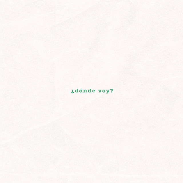 ¿dónde voy? cover art