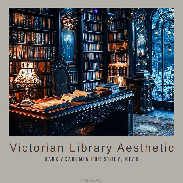 Victorian Library Aesthetic - Dark Academia for Study, Read cover art