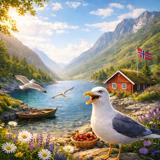 Måkeskrik i sommervind cover