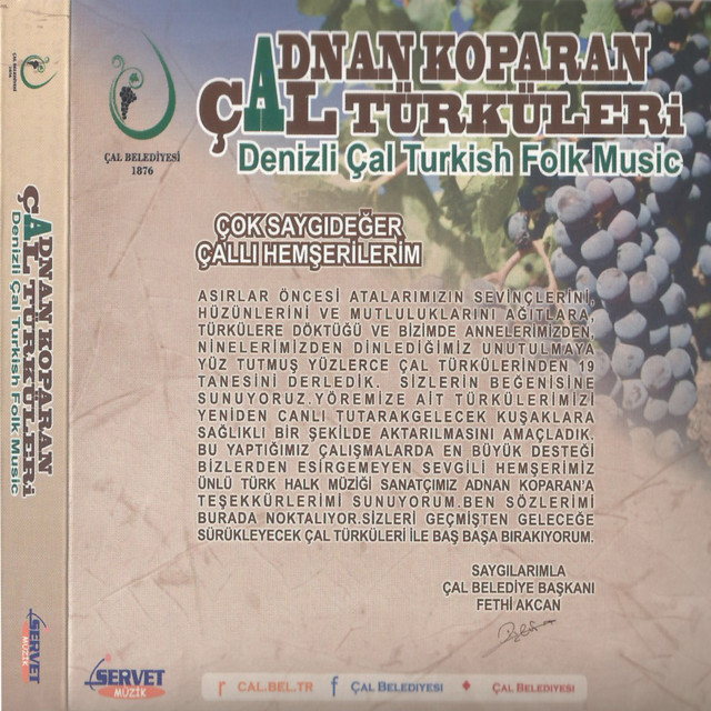 Çal Türküleri / Denizli Çal Turkish Folk Music, Vol.1 cover art