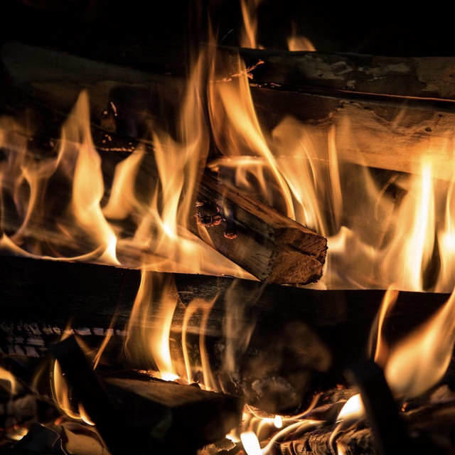 Ambient fireplace with melodies cover art