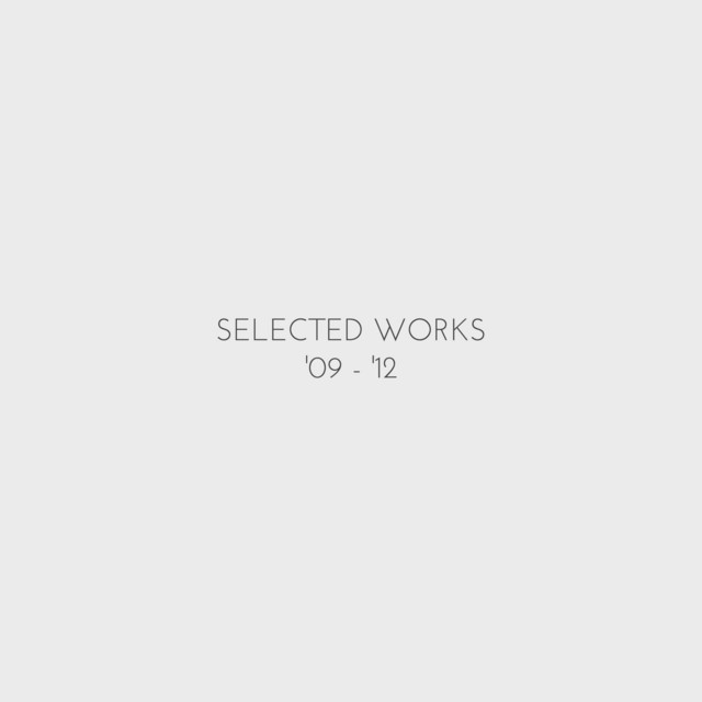 Selected Works '09 / '12 cover art