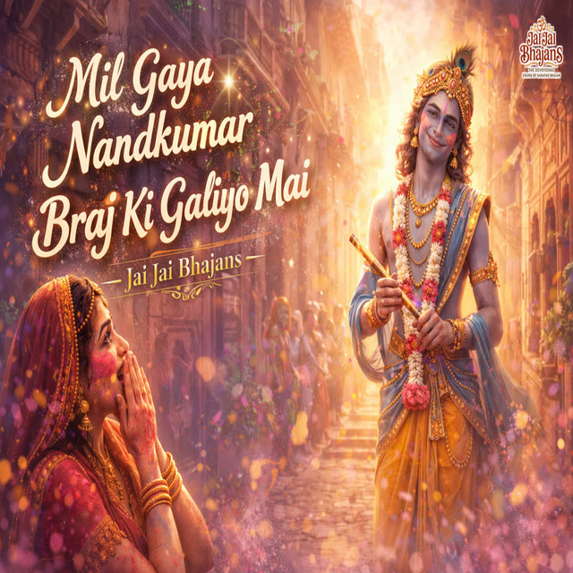 Обкладинка: Mil Gaya Nandkumar Braj Ki Galiyo Mai — Jai Jai Bhajans