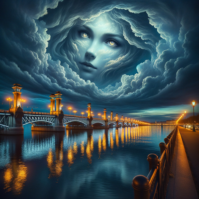 Alone bridges of Neva cover