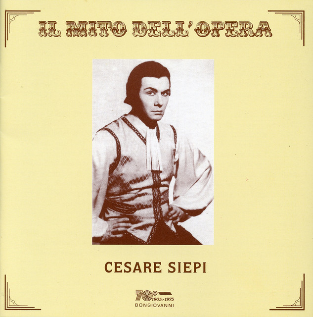 Il mito dell'opera: Cesare Siepi (Live) cover art