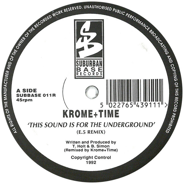 This Sound Is For The Underground / Manic Stampede Remixes by Krome and Time album cover