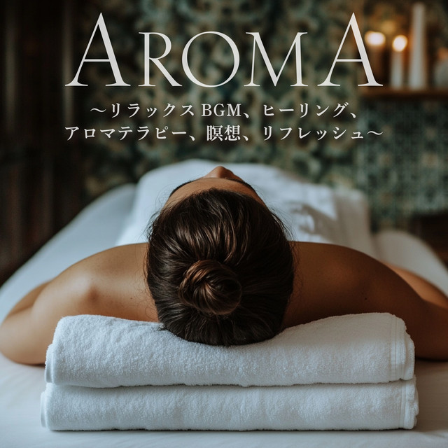 "AROMA - relaxing background music, healing, aromatherapy, meditation, refreshment." cover art