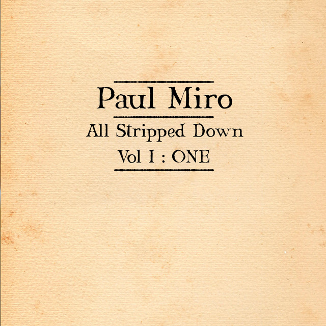 All Stripped down Vol I: One cover art