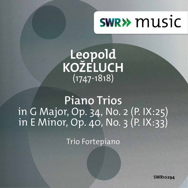 Koželuch: Keyboard Trios, P. IX:25 & 33
