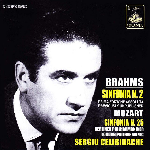Brahms: Symphony No. 2 - Mozart: Symphony No. 25 cover art
