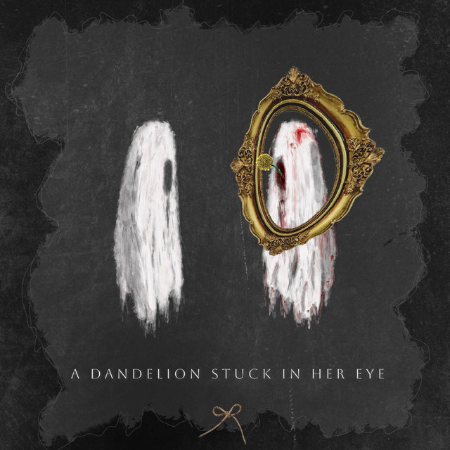 a dandelion stuck in her eye cover art