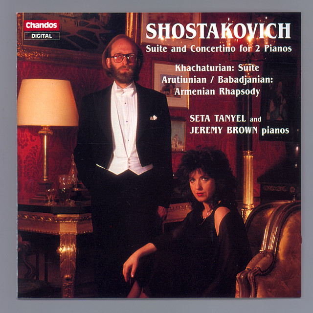 Jeremy Brown & Seta Tanyel play Russian Music for Two Pianos cover art
