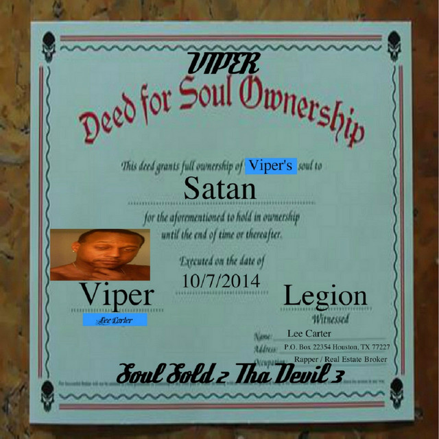 Soul Sold 2 That Devil Vol 3 cover art