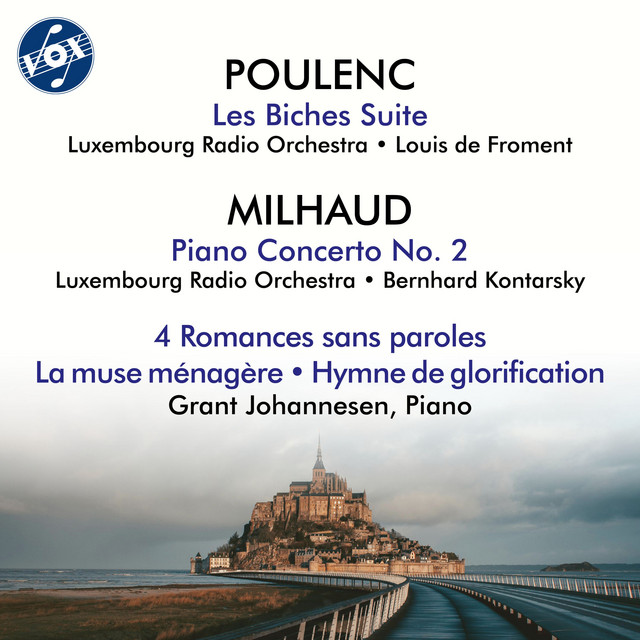 Poulenc & Milhaud: Piano & Orchestral Works cover art