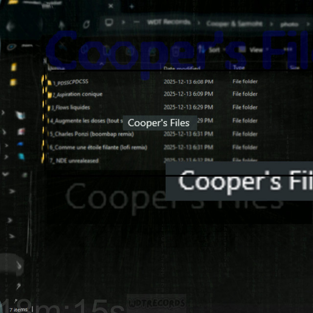 Cooper's Files cover art