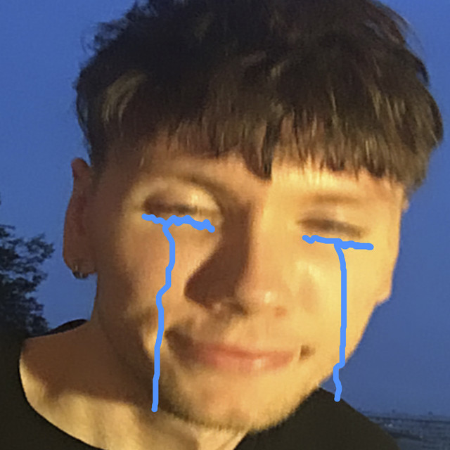 в синем cover art