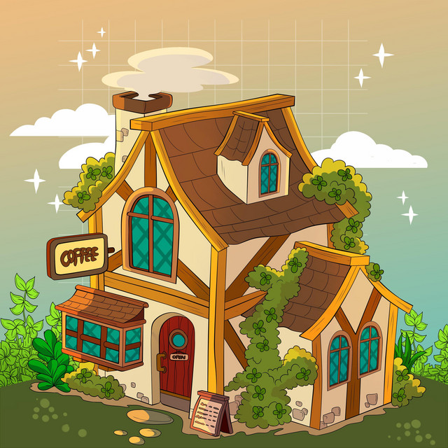 coffee cottage. cover art